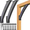 Heavy Duty 2''x4'' (Actual: 1.5''x3.2'') Arc 45 Angle Support Brackets, for gazebos, Decks, porches, Log Cabins and Other Wood Frame Degree Angle Pergola (4-Bracket)