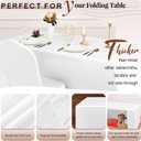 White Fitted Table Covers for 6 Foot Tables, 2 Pack Folding Table Covers 6ft Fitted Rectangle Tablecloth for Folding Table Vendor Table, Parties, Holiday Dinner, Trade Show, Craft Show (72 x 30 Inch)