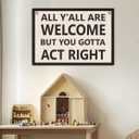 2 x Welcome Sign Funny Welcome Banner, Trendy Retro Wall Hanging, Wall Decor, Banner Flag, Wall Flag Classroom Playroom Home Entryway Living Room Office Decor, Banner for Room, Black and White