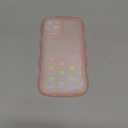 Compatible with iPhone 14 Pro,Cute Kawaii Bling Sparkle Glitter Frame Shape Soft Silicone Shockproof Protective Phone Case Cover for Women Girls Blue