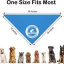 WHTYEFZ Swimming Dog Paddle Blue Dog Bandana, Funny Swimming Dogs Pet Scarf Accessory Photo Prop for Pool Beach, Swim - Themed Pet Scarf for Loving - Swim Pup, Birthday Vocation Gifts for Pup Lover