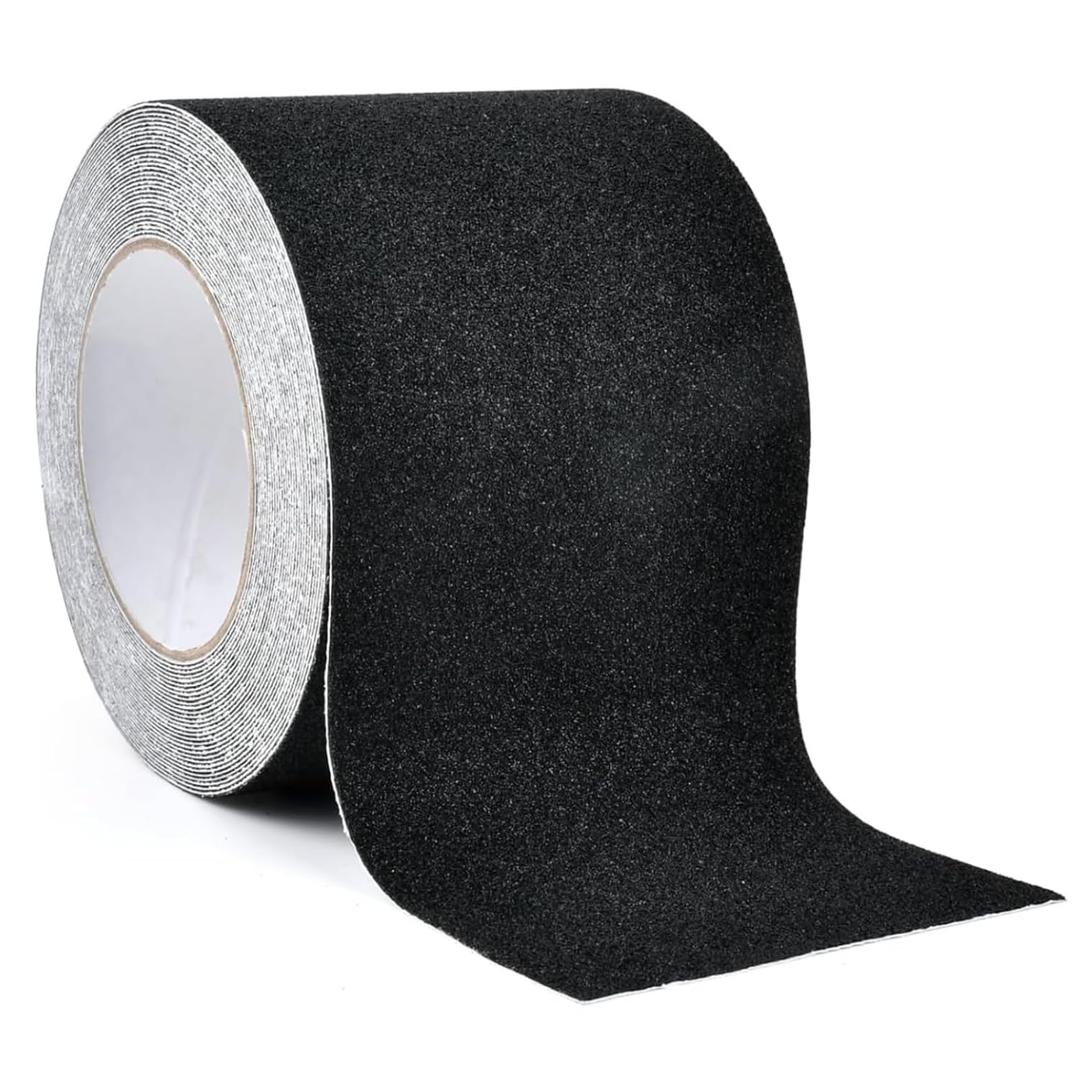 Grip Tape Strong Adhesive Anti Slip Grip Tape Heavy Duty Non Skid Waterproof Safety Friction Tape for Stair, Ramps, Steps, Walkways, Floors, Indoor/Outdoor (Black, 4in x 50ft)