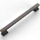 Amerdeco 10 Pack Oil Rubbed Bronze Cabinet Pulls 7 Inch Hole Centers Kitchen Cabinet Handles Cabinet Hardware Kitchen Handles for Cabinets Cupboard Handles Drawer Pulls ZH00013