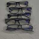 Gaoye Professional Reading Glasses for All Day - Computer Readers with Blue Light Protection - Value Pack (B1-5 Pack Light Black)