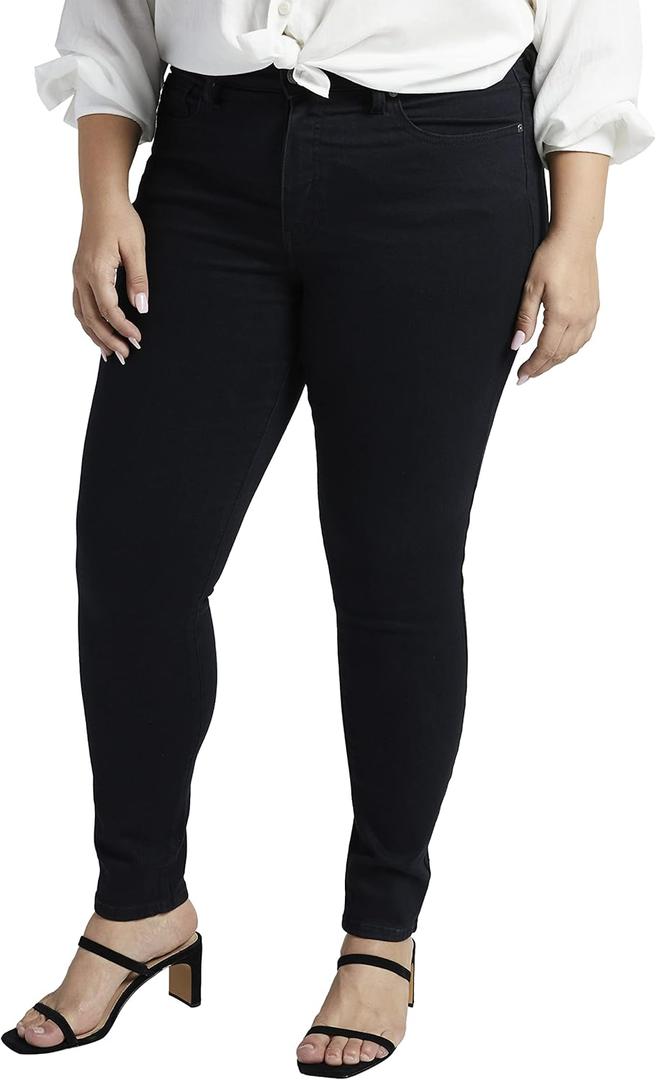 Jag Jeans Womens Forever Stretch Fit High Rise Skinny Jeans - Legacy (Large, Black) Jag Jeans Womens Forever Stretch Fit High Rise Skinny Jeans - Legacy (Large, Black)