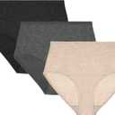 METARINO Women's Underwear High Waisted Ladies Panties Merino Wool Sports Active Briefs 3 Pack (Medium)