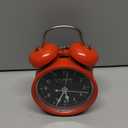 La Crosse Clock 617-3314 Red Twin Bell Quartz Alarm Clock