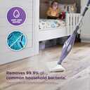 Shark Steam Pocket Mop with 2 Washable Double-sided Pads, Steam Sanitization, Swivel Steering, Lightweight, Steam Cleaner for Sealed Hard Floors, Hardwood, Marble, Tile, Purple, S3501