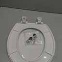 Bemis 730SLEC Slow Close Toilet Seat, Easy Clean Hinges and Durable Plastic Seat, Made in USA, Round, White