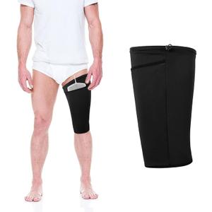 Catheter Leg Bag Holder, Catheter Sleeve Urine Leg Bag Fix Catheter Sleeves, Foley Catheter Bag Holder Leg Strap, Urinary Drainage Bag Cover for Men & Women, Patented Product, L