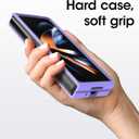 OtterBox Thin Flex Series case for Samsung Z FOLD4 - Sparkle Purplexing (Purple/Clear Glitter)