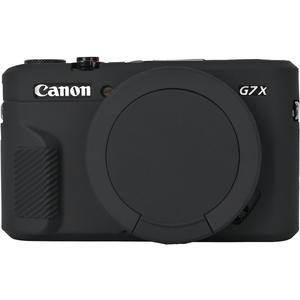 G7X Mark II Camera Case,Soft Silicone Protective Case Ultra-Thin Lightweight Cover for Canon PowerShot G7X Mark II Camera with Lens Cover (Black)