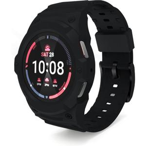 Compatible for Samsung Galaxy Watch 7 6 5 4 44mm 40mm Band with Case, Shockproof Durable Rugged Protective Case with Silicone Replacement Watch Strap, Drop-proof Case for Men Women (Black)