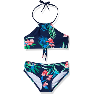 Kanu Surf Girls' Mahina UPF 50+ Beach Sport Halter Bikini 2-Piece Swimsuit 12