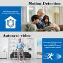 4K Wireless Cameras Mini Small Security Wall Outlet WiFi Camera Indoor Camera for Home SecurityUpgraded (CAM) Not Supporting 5G