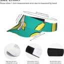 Potato Sport Sun Visor Hat Adjustable Summer Outdoor Travel Beach Ball Cap Empty Top Baseball Cap for Men Women (Green)