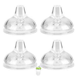 Spout Sippy Cup Nipples for Comotomo Baby Bottles and Gen 2, Transition Cup Food Grade Silicone Soft Nipple, 6m+, Pack of 4