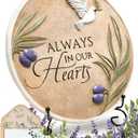 Stunning Garden Memorial Stone with Stand & Sympathy Card (10") - Artist Designed Peace Dove Amongst the Olive Branches - Ideal for Garden Decor, Memorial Gifts & Sympathy Gifts for Loss of Loved One