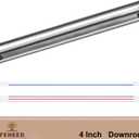 4 Inch Ceiling Fan Downrod, 1" Diameter Nickle Ceiling Fan Extension Rod (No Threads) with 5 x 18-AWG Wires,Universal Down Rods for Ceiling Fans,Easy Installation