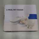 Automatic 2-Meal Cat Feeder - 48H Timed Wet Cat Food Refrigerated Dispenser with 2 Ice Packs for Puppies and Kittens in Yogurt and Canned