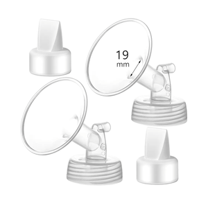 19mm Flange and Duckbill Valve Compatible with Spectra S1 S2 9 Plus Breastpump Replacement to Spectra Pump Parts, Not Original, Replace Accessories