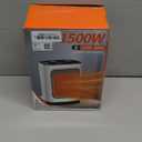 Kismile Small Electric Space Heater Ceramic Space Heater,Portable Heater Fan for Office with Adjustable Thermostat and Overheat Protection ETL Listed for Kitchen, 1500W