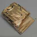 Tenare 12 Pcs Small Gift Bags Mini Metallic Paper Bag Bulk Tiny with Handle Tissue Paper for Gifts Wrapping Christmas Xmas Birthday New Year Party Favor Supply(4 x 2.75 x 4.5 Inch,Brown Gold)