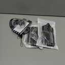 3 x ID Badge Holder with Lanyard, Lanyards for Id Badges Reel Retractable Heavy Duty Removable Name Tag Holder, American Flag Lanyard for ID, Nurse Teacher Office Gifts