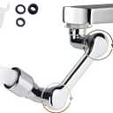 1080 Rotating Aerator Extender, Large-Angle Water Nozzle Adapter, Universal Splash Filter Kitchen Tap Extension, Bubbler for Kitchen and Bathroom Sink Faucet