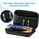 Peptide Case for 8 x 3ml + 2 x 10ml + 1 x 30ml Bac Water & Holds Vial Case for Peptide Vials Glp1, 3 ml Vial Storage, Fridge Freezer Travel Injection Travel Kit, with Mesh Pocket(Only Box)