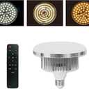 1 Pack 150W LED Soft Box Light, 2700-6500K Dimmable Color Temperatur Photography Light Bulb, E27 Lights Photography Photo Video Studio Lighting with Remote Control