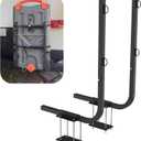 RV Tote Tank Carrier,Heavy Duty Steel RV Bumper Mount Tote Tank Holder with Reinforced Straps,Fits 4"-4.5" High RV Bumpers and Compatible with 15, 21, 28, and 36 Gallons Tote Tank
