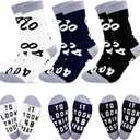 40th 50th 60th Birthday Gifts for Man and Woman,Funny Crew Cotton Socks for 40th 50th 60th Birthday Decorations
