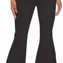 Butterfly Bell Bottom Jeans for Women High Waisted Black Flare Jeans Classic Denim Pants(Black,Small)