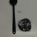 Manmihealth Silicone Back Scrubber (Thick Bristles) & Bath Glove & Face Brush Set(3PCS), Super-Exfoliating & Lathering Body Scrubber, Shower Brush, Face Scrubber Combination, with a Free Hook.(Black)