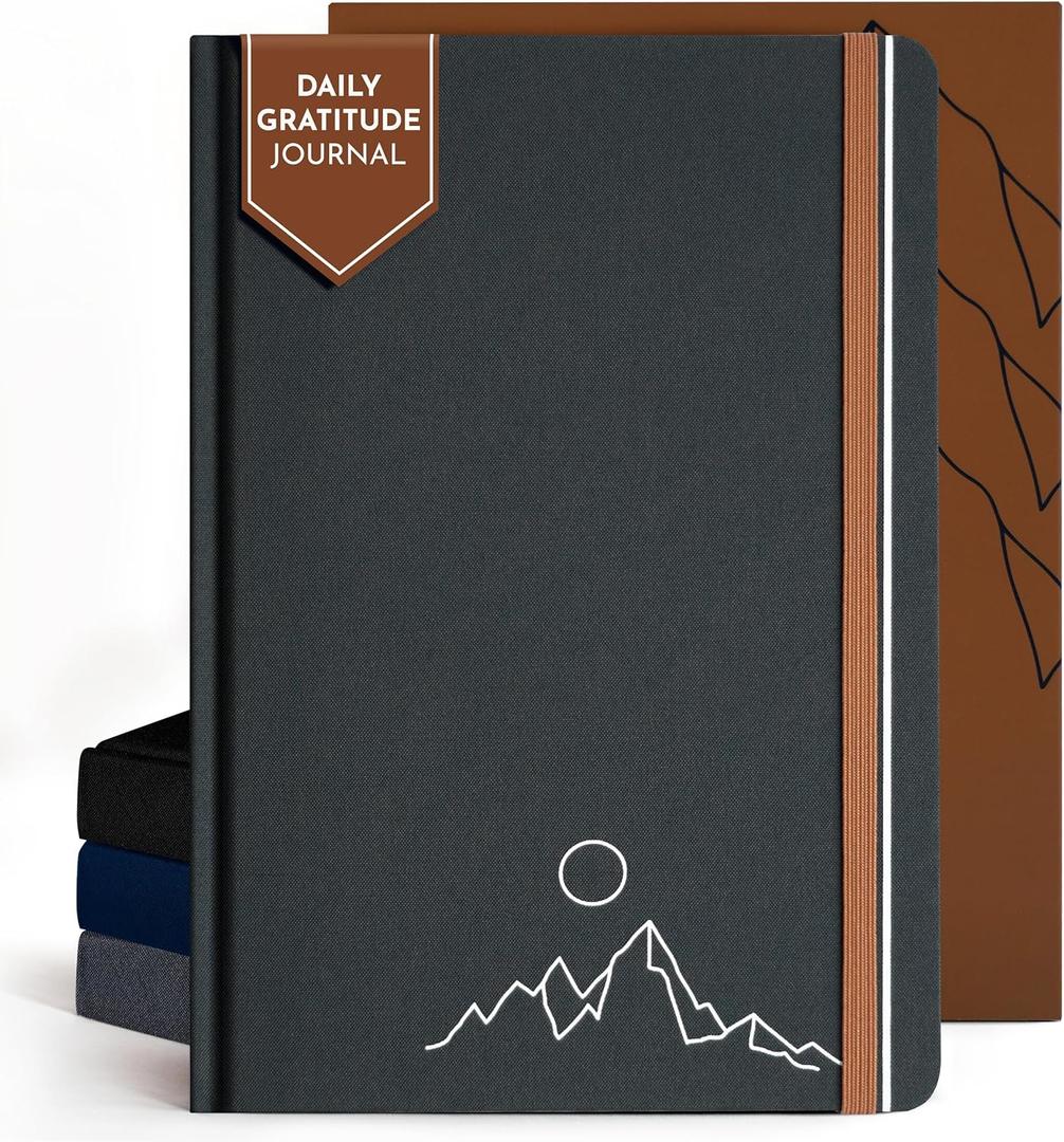 RYVE Gratitude Journal for Men  6-Month Guided Mindfulness Journal with Prompts, Daily Writing & Reflection, Mindfulness Gifts for Men