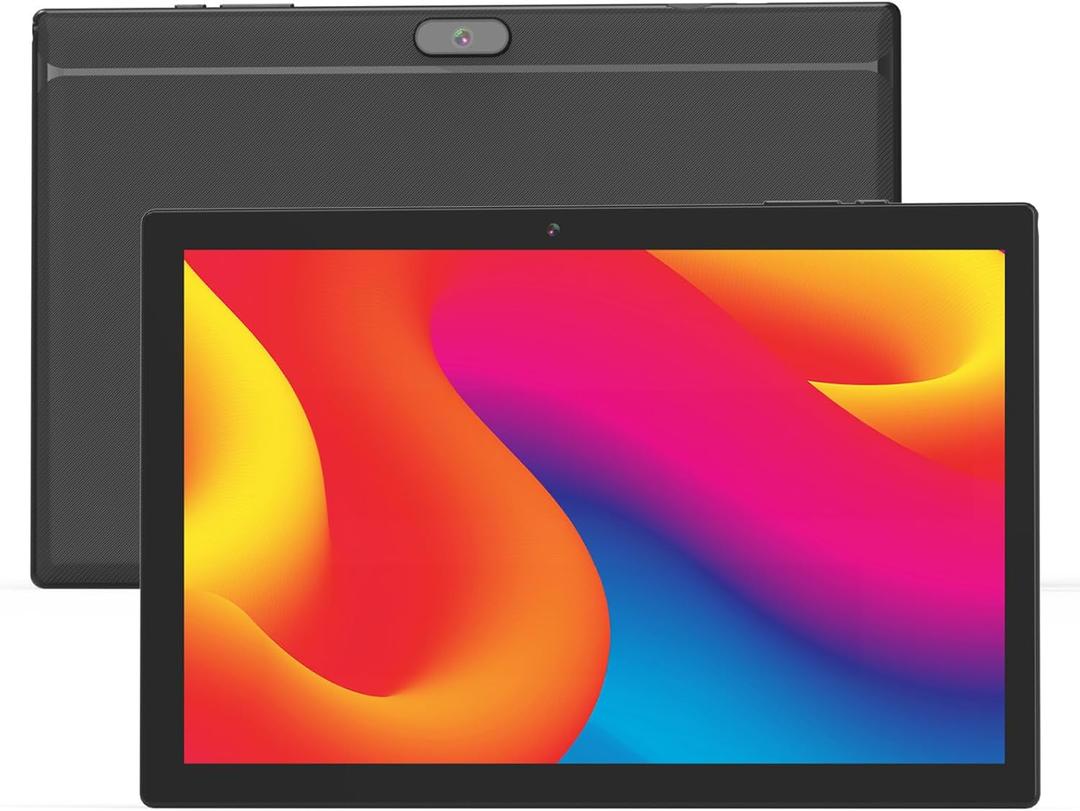 Android 15 Tablet 10 Inch Tablet, DDR4 8GB RAM 32GB Storage Tablets, Support 1TB Expand 2MP+8MP Dual Camera 10 IN Tab, WiFi6 Bluetooth 6000mAh Battery, 1280*800 10.1'' IPS HD Touch Screen Tablet