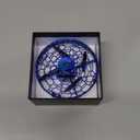 Hand Operated Flying Toy Drone for Kids, 360 Hands Free Motion Sensors Mini Drone with Cool LED Lights, Easy Indoor Small UFO Toy Flying Ball Drone for 6 7 8 9 10+ Year Old Boys and Girls (Blue)