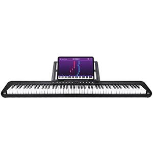 88 Key Digital Piano, Semi Weighted Electronic Keyboard Piano with Music Stand, Power Supply, Bluetooth, MIDI, for Beginner Professional at Home, Stage