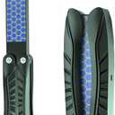 Foldable Nano Glass Foot Callus Remover Foot Scrubber Foot File, Portable Double-Sided Dead Skin & Callus Removal Tool for Home & Travel Use (dark green)