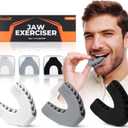 Premium Jaw Exerciser for Men & Women | 3 Resistance Levels, Silicone Jaw Trainer | Strengthen Jaw, Face & Neck Muscles, Reduce Stress & Cravings, Enhance Jawline & Chewing Power