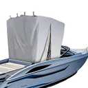 Marine T-Cover, Boat Console Top CoverOutdoor Marine Marine Grade Canvas Full Cover(Large 108" L x 85" W x 90" H)