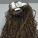 Crochet Box Braids Curly Ends 144 Strands 22 Inch Bohomian Crochet Braids Box Braids 3X Goddess Box Braids Crochet Hair Synthetic Crochet Braids Hair Extensions (22inch-6pack, T27)