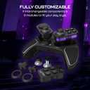 Turtle Beach Victrix Pro BFG Reloaded Wireless Gaming Controller Officially Licensed for PlayStation 5, PS5, PS4, PC, Fightpad Module, Hall-Effect Sticks/Triggers, Customizable Controls - Black
