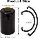 Oil Catch Can, Air Oil Separator Compatible with f150 2011 2012 2013 2014 2015 2016 2017 2018 2019 2020 2021 2022 2023 2.7L 3.5L 5.0L Raptor 17 18 19 20 21 22 23 Expedition 18-21 3OZ