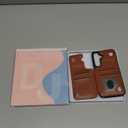 DJDUCK Designed for Samsung Galaxy S25 Plus Case Wallet with Card Holder, [Magnetic Clasp Cover] [RFID Blocking Leather Protection] Shockproof Women Men Cases for Samsung S25 Plus Light Brown