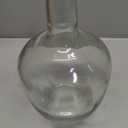 Hewory Large Glass Vase for Decor, 12in Clear Tall Farmhouse Decorative Floor Vase, Round Bubble Balloon Glass Jug Vases for Coffee Table Fireplace Mantel Entryway Living Room Bedroom Kitchen