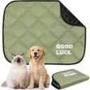 Washable Dog Training Pads - Reusable Puppy Pads 60x45 cm, Moisture & Waterproof Pet Mat, Fast Drying, Scratch Resistant for Dogs & Cats (Army Green, 1 Pack)