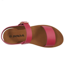 SODA PLENTY ~ Women's Strappy Ankle Wrap Buckle Fashion Flat Sandals 5