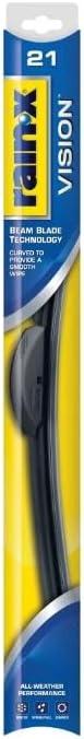 Rain-X 21'' Vision Wiper Blade, Standard Beam, All Weather Performance Curved Smooth Wipe (21)